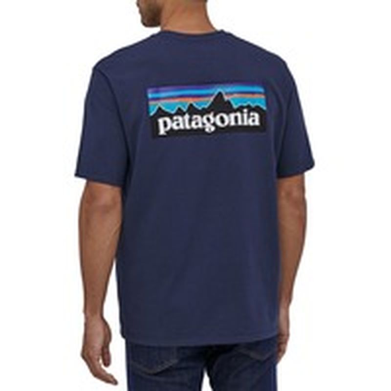Patagonia Men S P 6 Logo Responsibili Tee Short Sleeve T Shirt Xl Classic Navy L Large Instacart