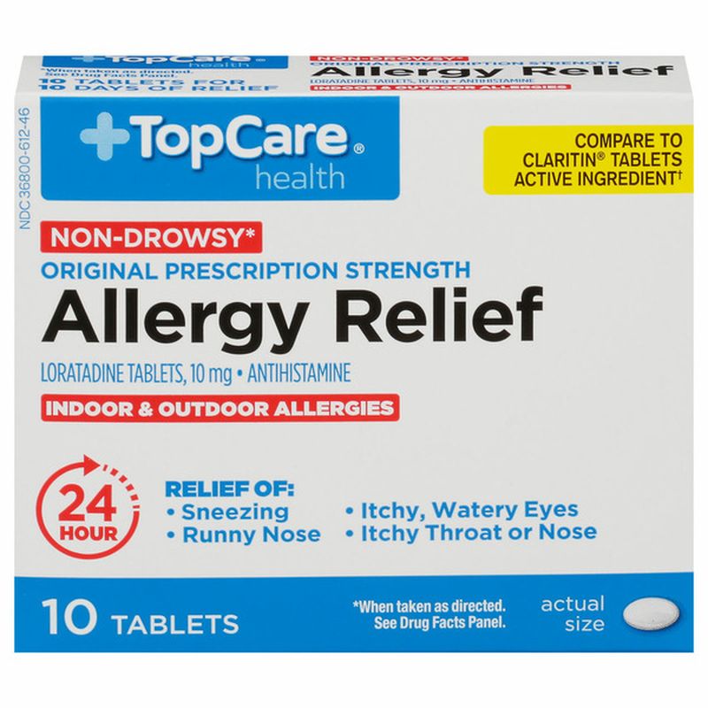 TopCare Health Allergy Relief, Original Prescription Strength, 10 