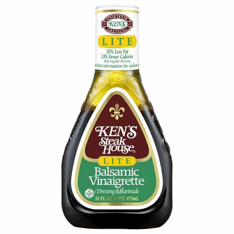 Ken's Steak House Dressing & Marinade, Lite, Balsamic Vinaigrette Wegmans