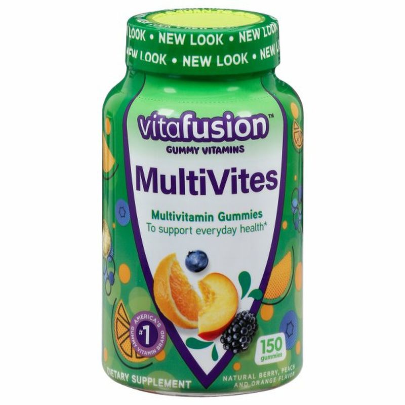 vitafusion Gummy Vitamins, MultiVites, Berry, Peach and Orange Flavor
