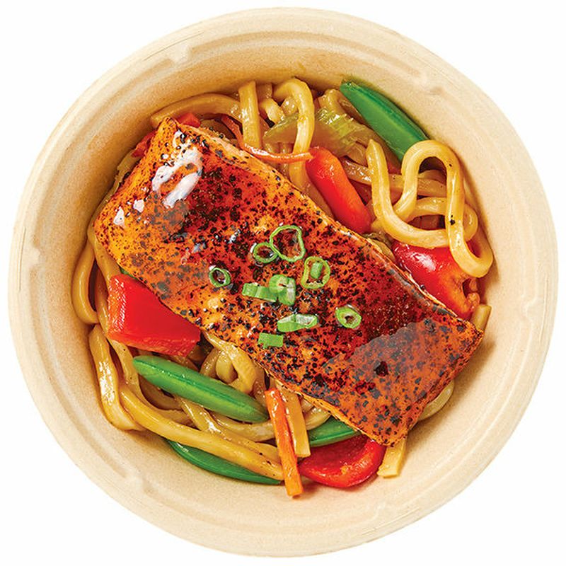 Wegmans Teriyaki Black Pepper Salmon with Vegetable Udon Noodles Wegmans