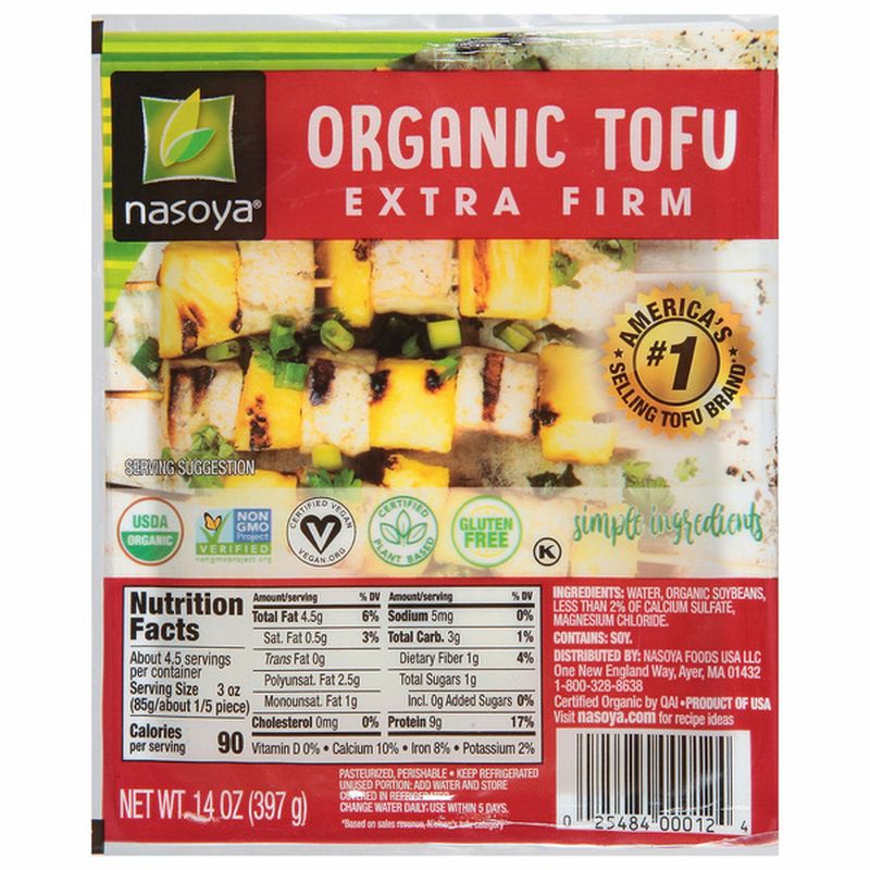 Nasoya Foods Tofu, Organic, Extra Firm Wegmans