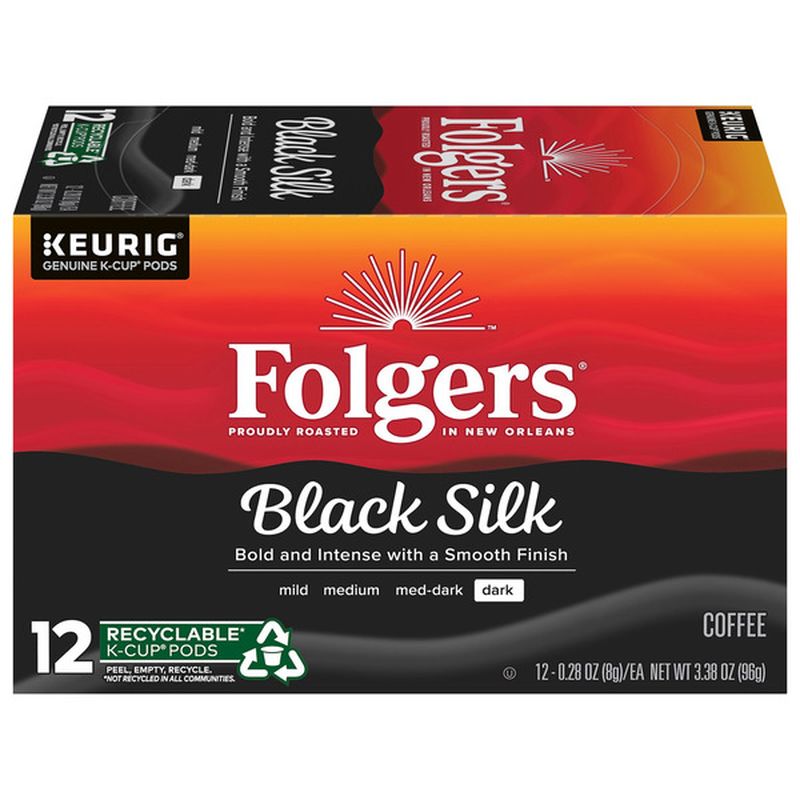 Folgers Coffee Dark Black Silk K Cup Pods Wegmans