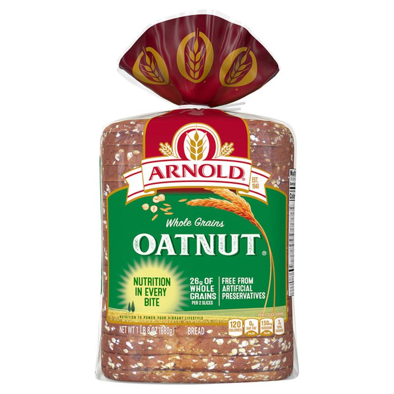 Arnold Oatnut Bread, Whole Grains Wegmans
