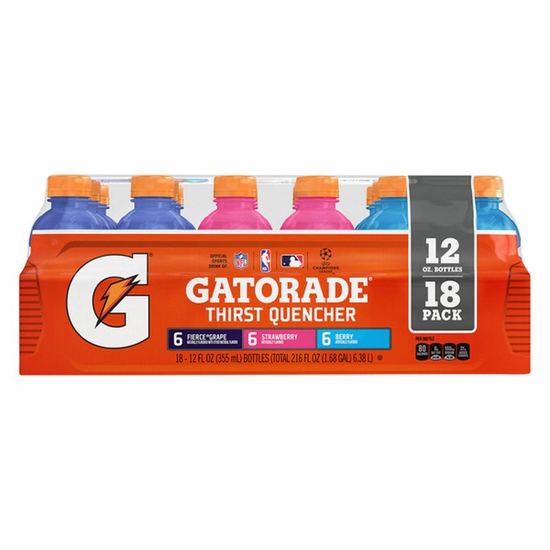 Gatorade Thirst Quencher, Assorted, 18 Pack Wegmans