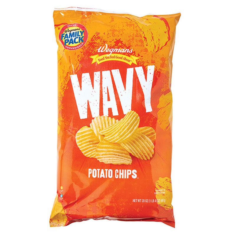 Wegmans Potato Chips, Wavy, FAMILY PACK Wegmans