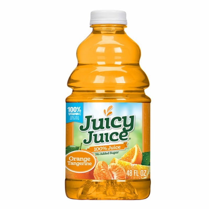 Juicy Juice Orange Tangerine Juice, Orange Juice Drink, 48 FL OZ Bottle