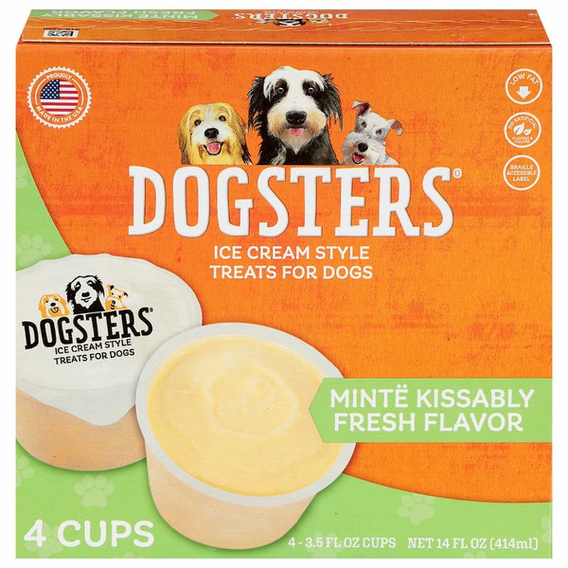 Dogsters Treats for Dogs Minte Kissable Fresh Flavor Ice Cream Style Wegmans