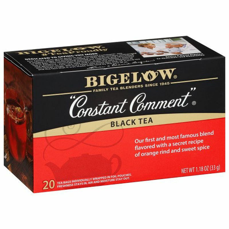 Bigelow Black Tea, Constant Comment, Tea Bags Wegmans