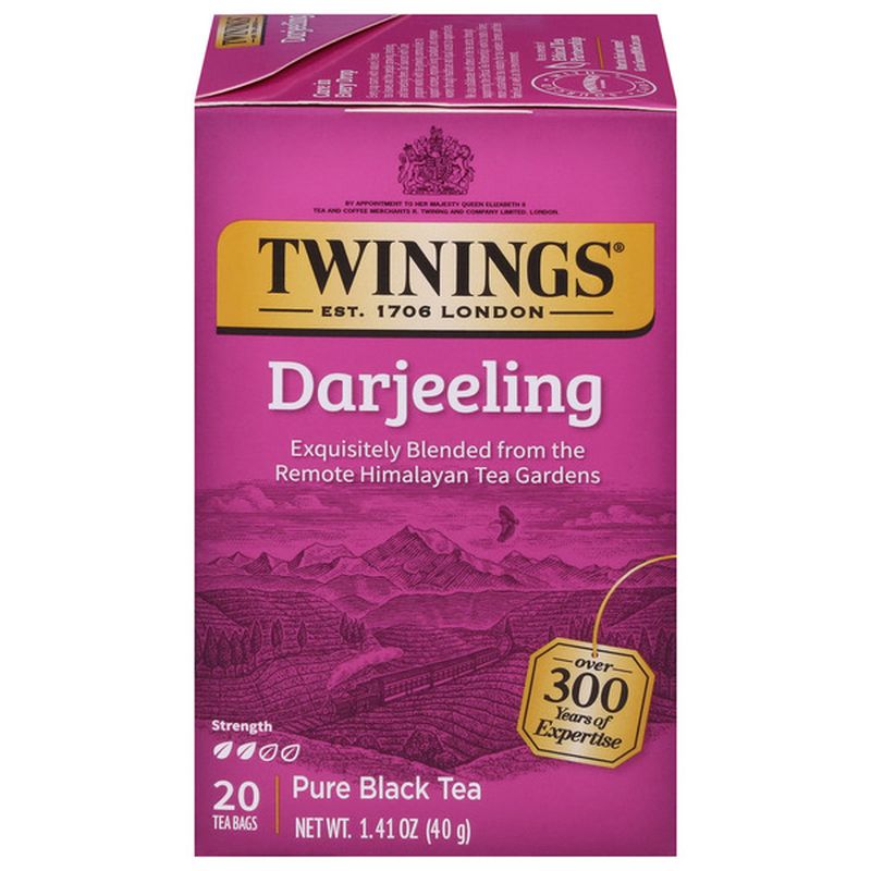 Twinings Black Tea, Pure, Darjeeling, Tea Bags Wegmans