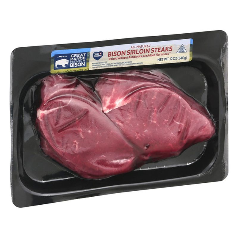 Great Range Bison Bison, Sirloin Steaks Wegmans