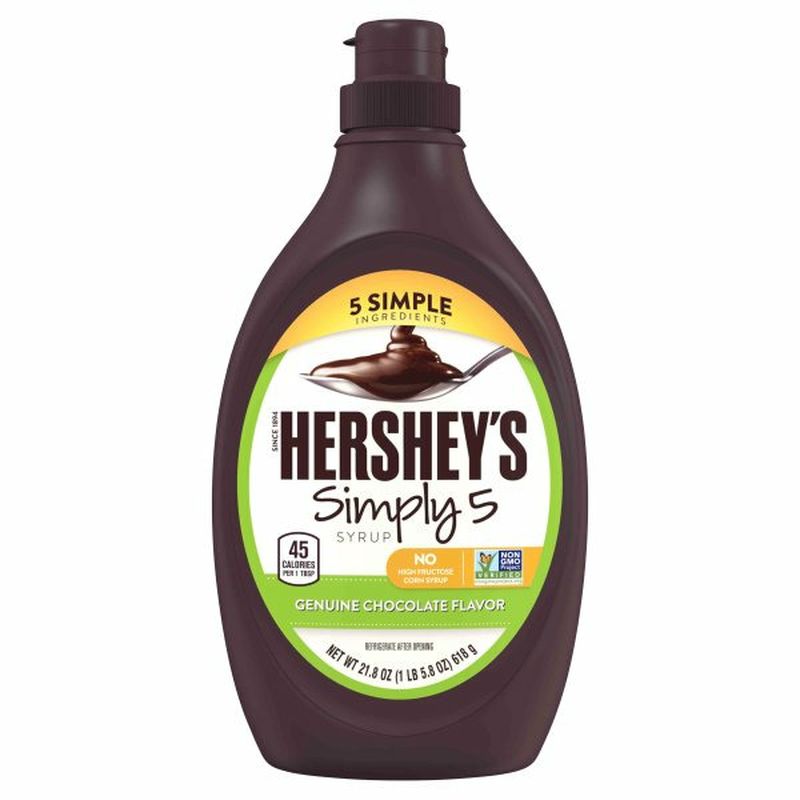 Hershey's Simply 5 Dessert Topping, Syrup, Chocolate, Chocolate Syrup