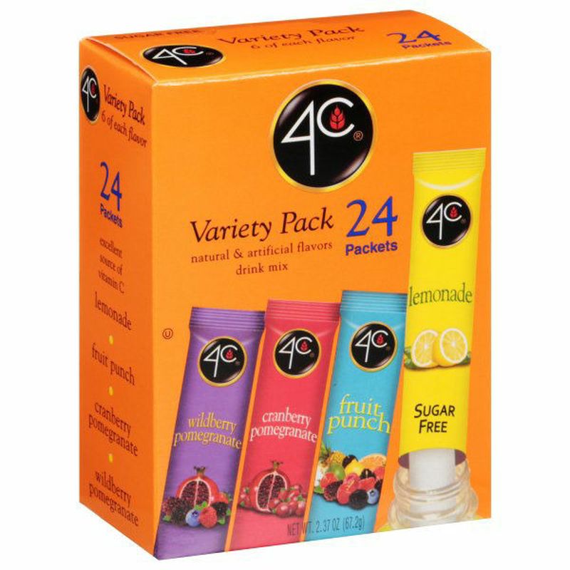 4C Foods Drink Mix, Variety Pack Wegmans