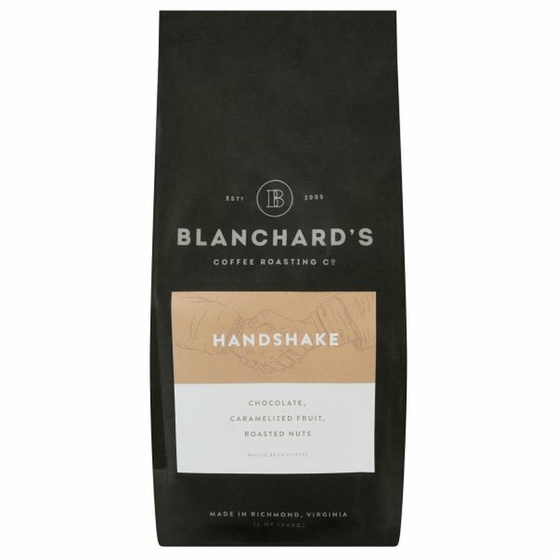 Blanchard's Coffee Coffee, Whole Bean, Handshake Wegmans