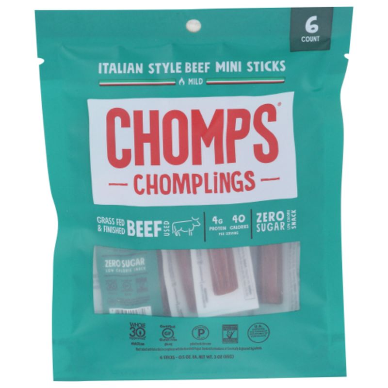 Chomps Italian Style Chomplings Mini Beef Sticks 6 Count, Shop Online,  Shopping List, Digital Coupons