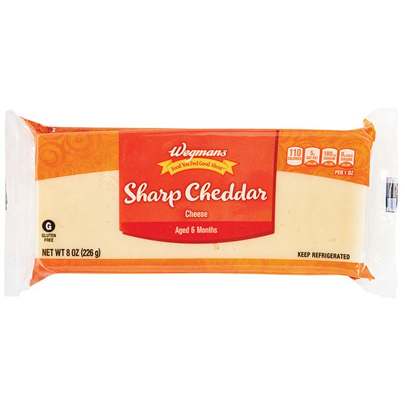 Wegmans Cheese, Cheddar, Sharp, White Wegmans