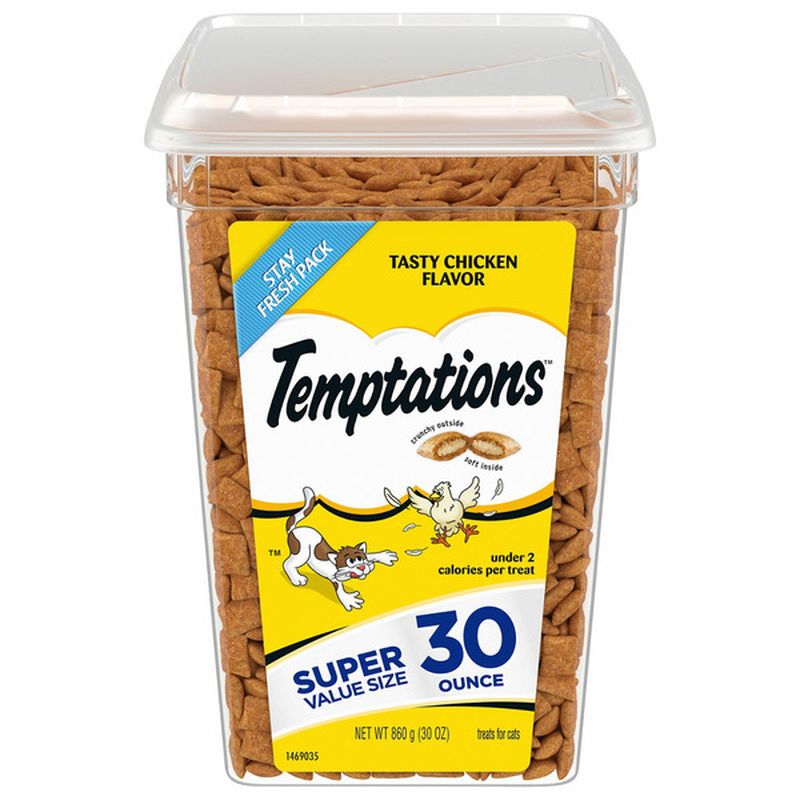 TEMPTATIONS Cat Treats Tasty Chicken Flavor Super Value Size Wegmans