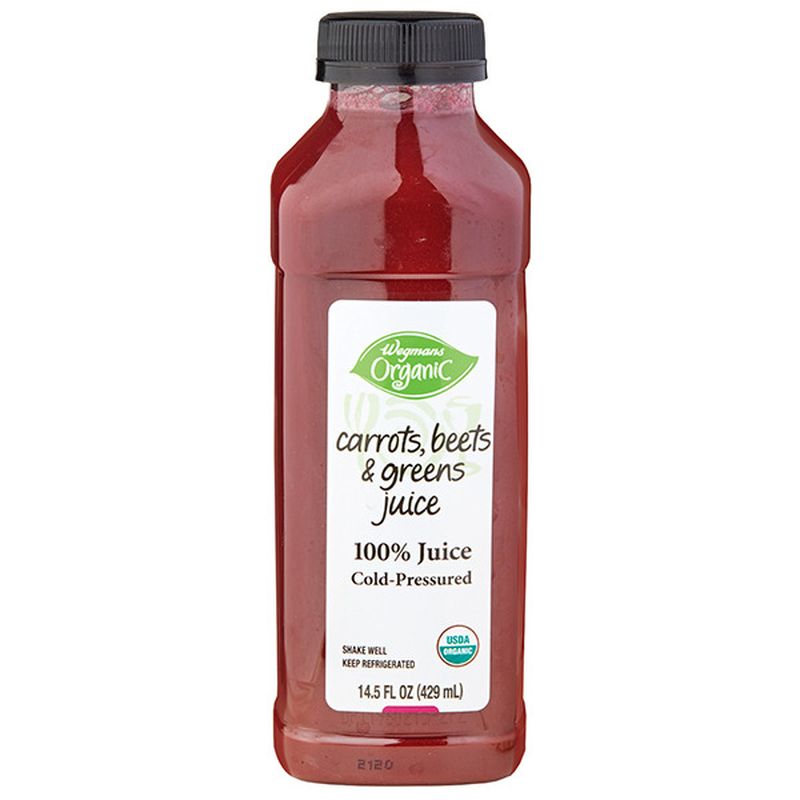 Wegmans Organic Juice, Carrots, Beets & Greens, Cold Pressured Wegmans
