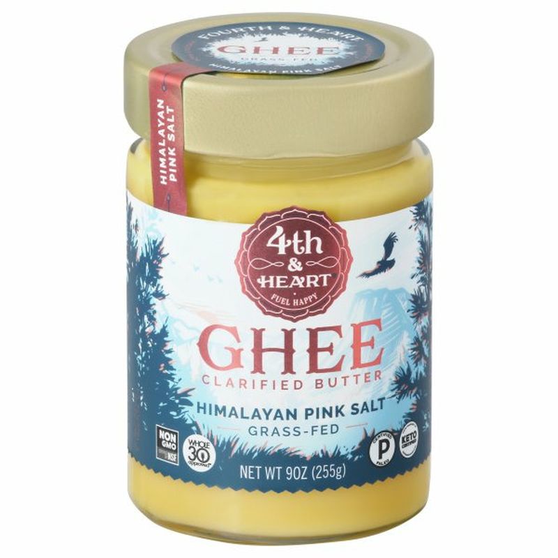 4th & Heart Ghee, Clarified Butter, Himalayan Pink Salt Wegmans