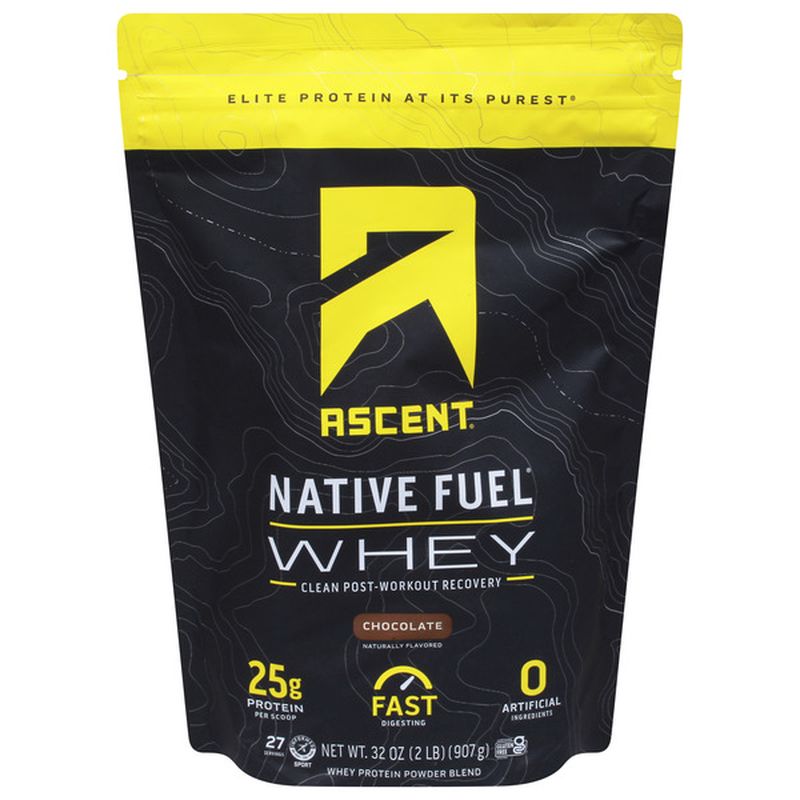 Ascent Native Fuel Whey Protein Powder Blend, Chocolate Wegmans
