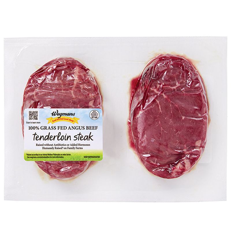 Wegmans 100 Grass Fed Angus Beef Tenderloin Steak Wegmans