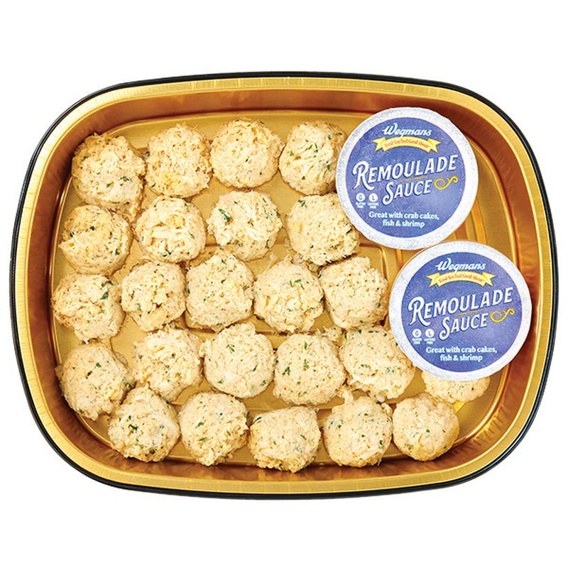 Wegmans Ready to Cook Signature Mini Crab Cakes Appetizer, 24 Count