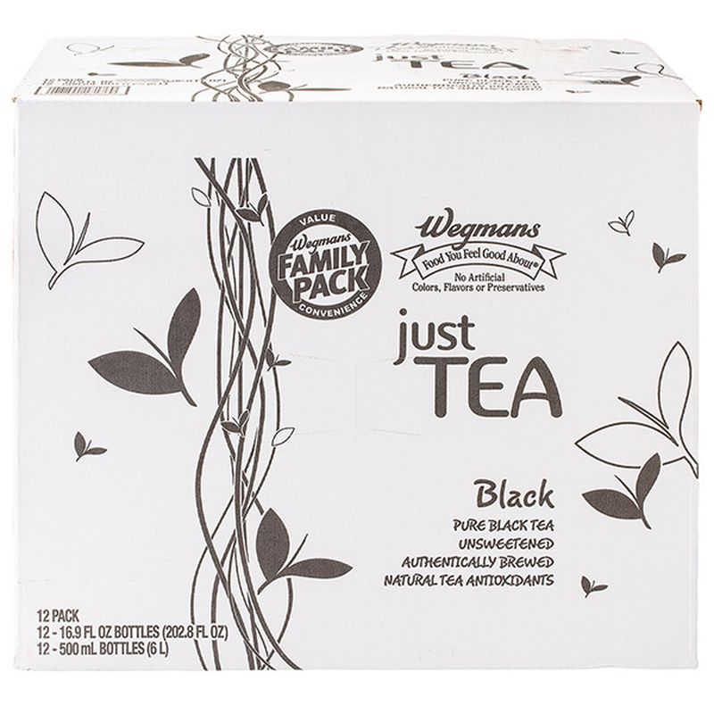 Wegmans Just Tea Black Tea 12 Pack FAMILY PACK Wegmans