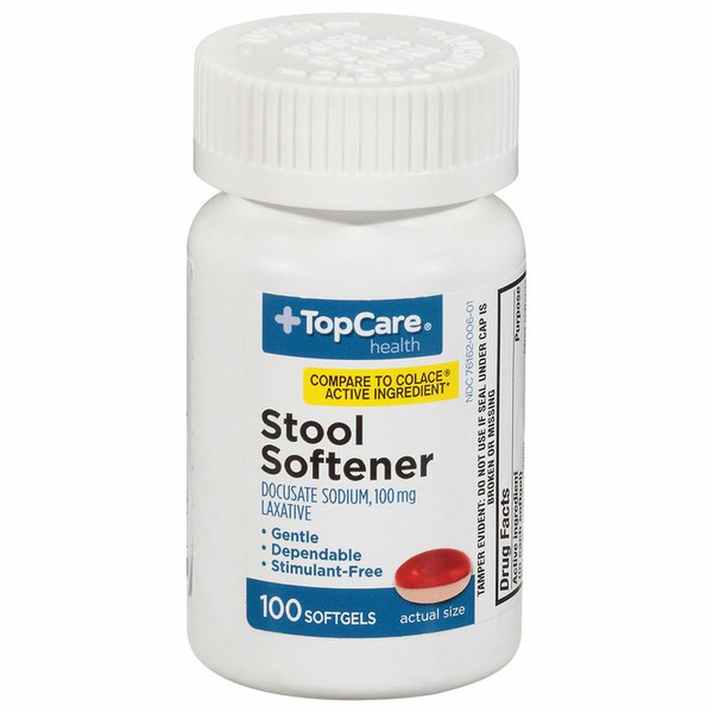 TopCare Health Stool Softener, 100 mg, Softgels Wegmans