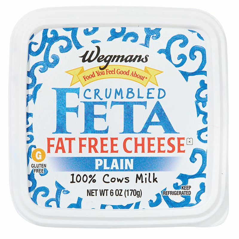 Wegmans Cheese, Feta, Crumbled, Plain, Fat Free Wegmans