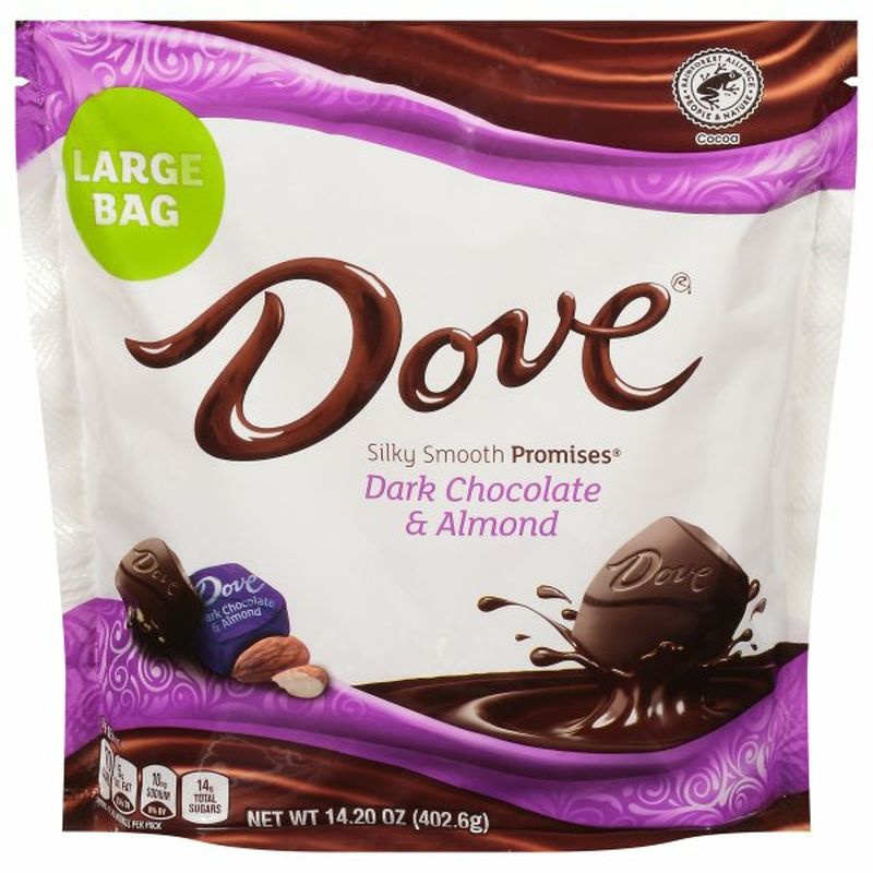 Dove Dark Chocolate & Almond, Large Bag Wegmans