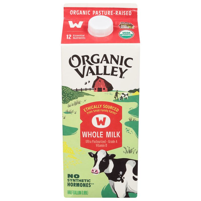 Organic Valley Milk, Whole Wegmans