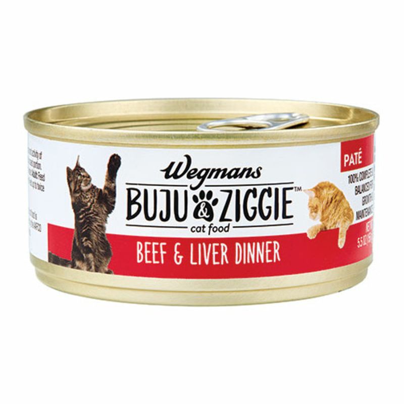Wegmans Buju Ziggie Cat Food Beef Liver Pate Wegmans