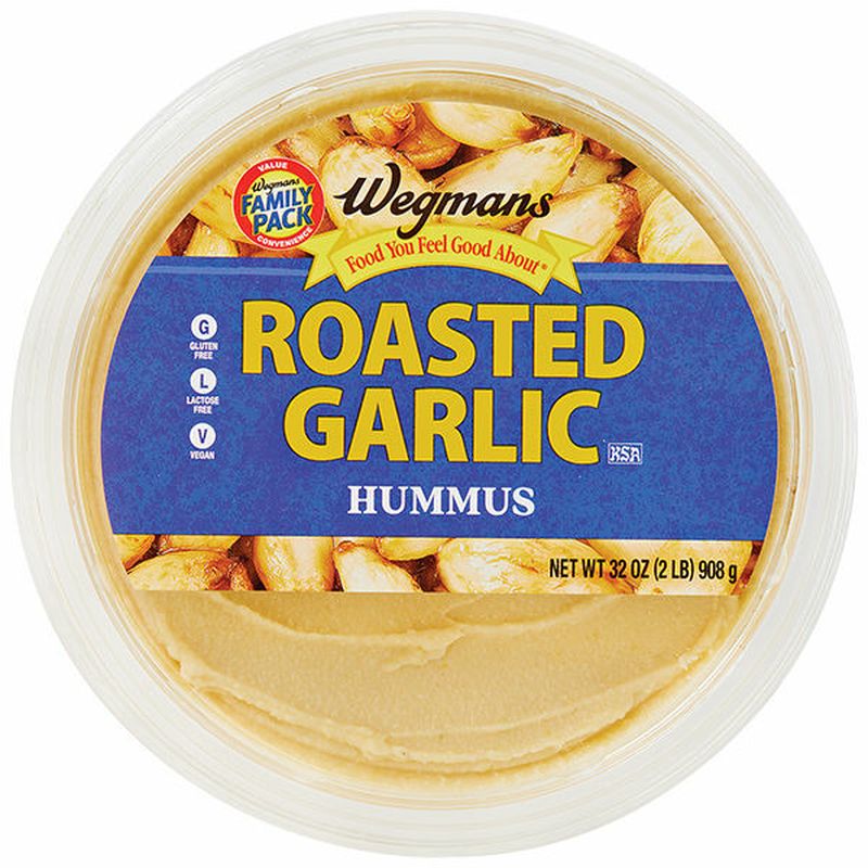 Wegmans Roasted Garlic Hummus, FAMILY PACK Wegmans