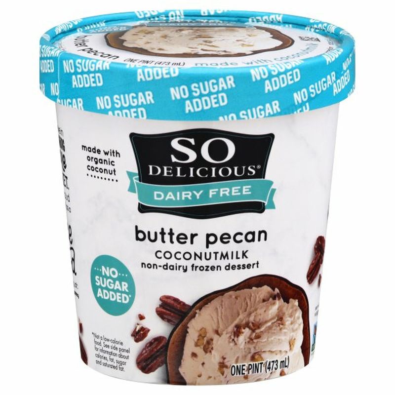 So Delicious Frozen Dessert, NonDairy, Coconutmilk, Butter Pecan Wegmans