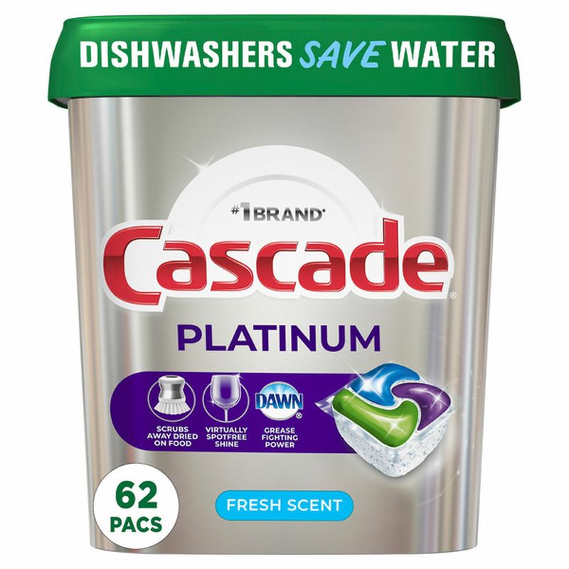 Cascade Platinum Dishwasher Pods, Fresh Wegmans