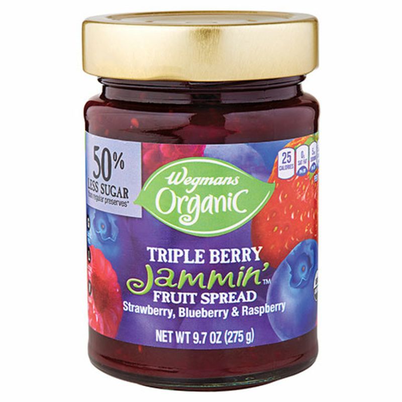 Wegmans Organic Jammin' Triple Berry Fruit Spread Wegmans