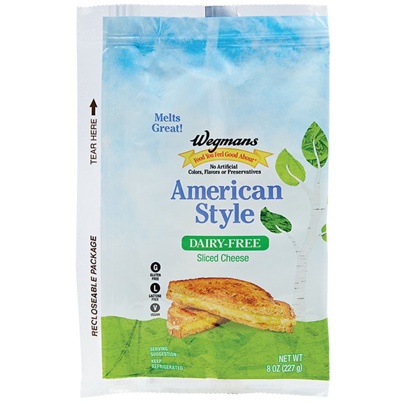 Wegmans American Style DairyFree Sliced Cheese Wegmans