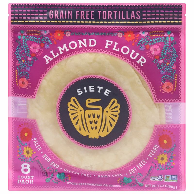 Siete Tortillas, Grain Free, Almond Flour Wegmans