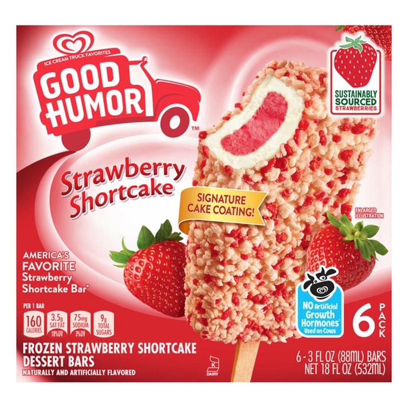 Good Humor Frozen Dairy Dessert Bars Strawberry Shortcake Wegmans