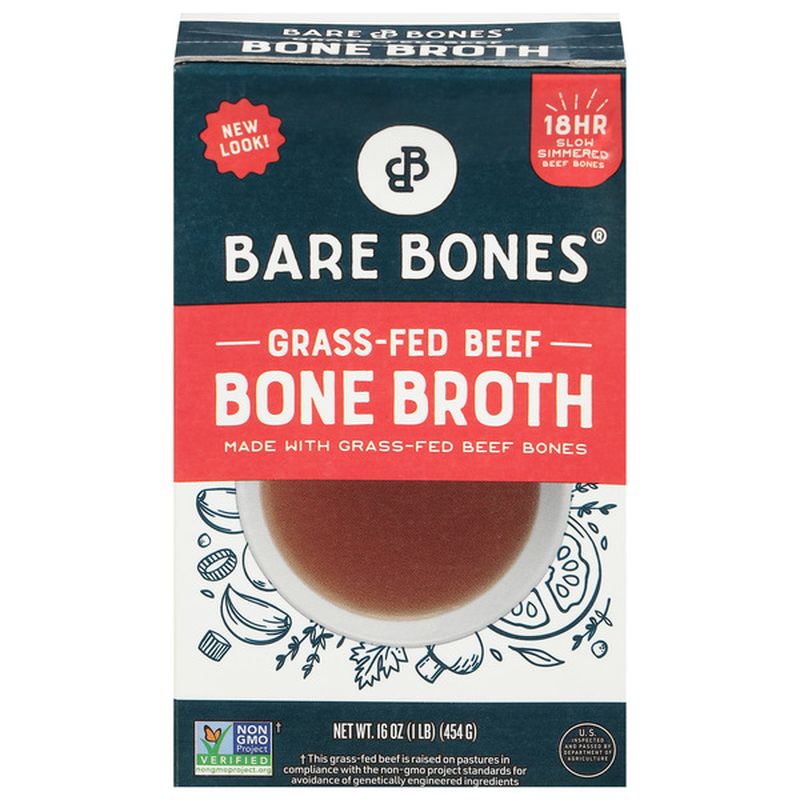 Bare Bones Bone Broth, Beef, GrassFed Wegmans