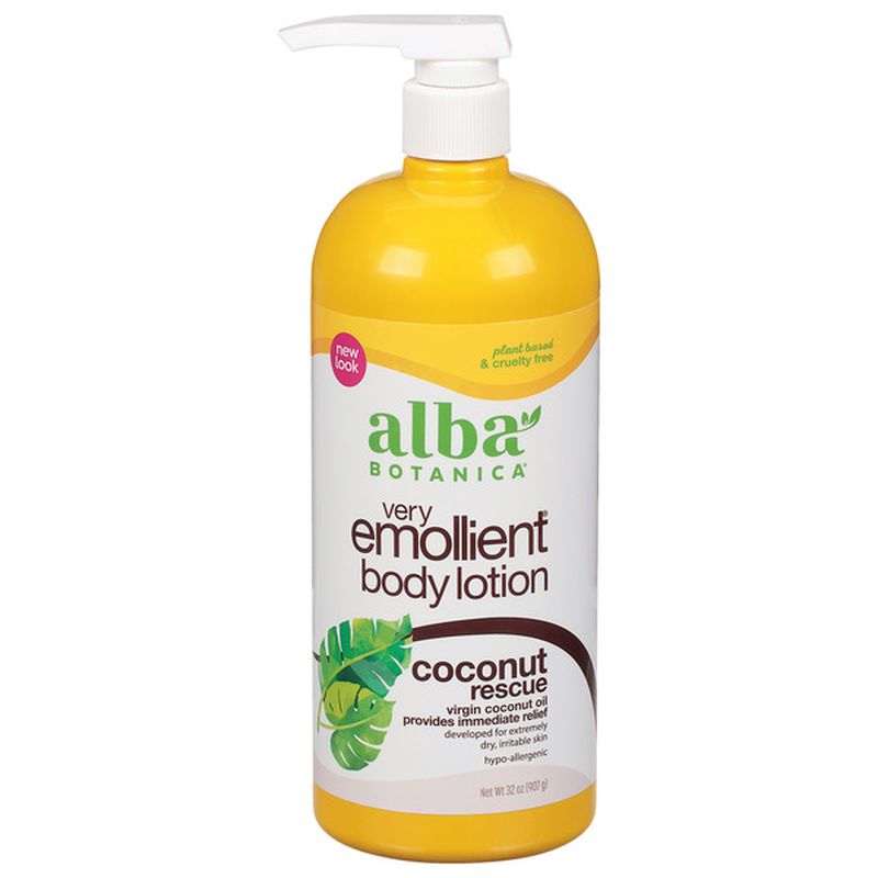 Alba Botanica Very Emollient Body Lotion, Coconut Rescue Wegmans
