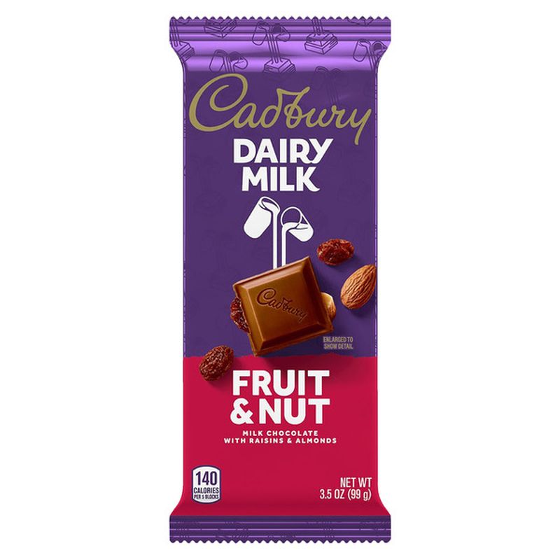 CADBURY Dairy Milk Milk Chocolate, Fruit & Nut Wegmans