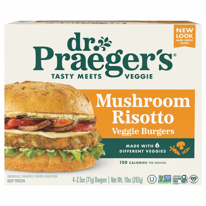 Dr. Praeger's Veggie Burgers, Mushroom Risotto Wegmans