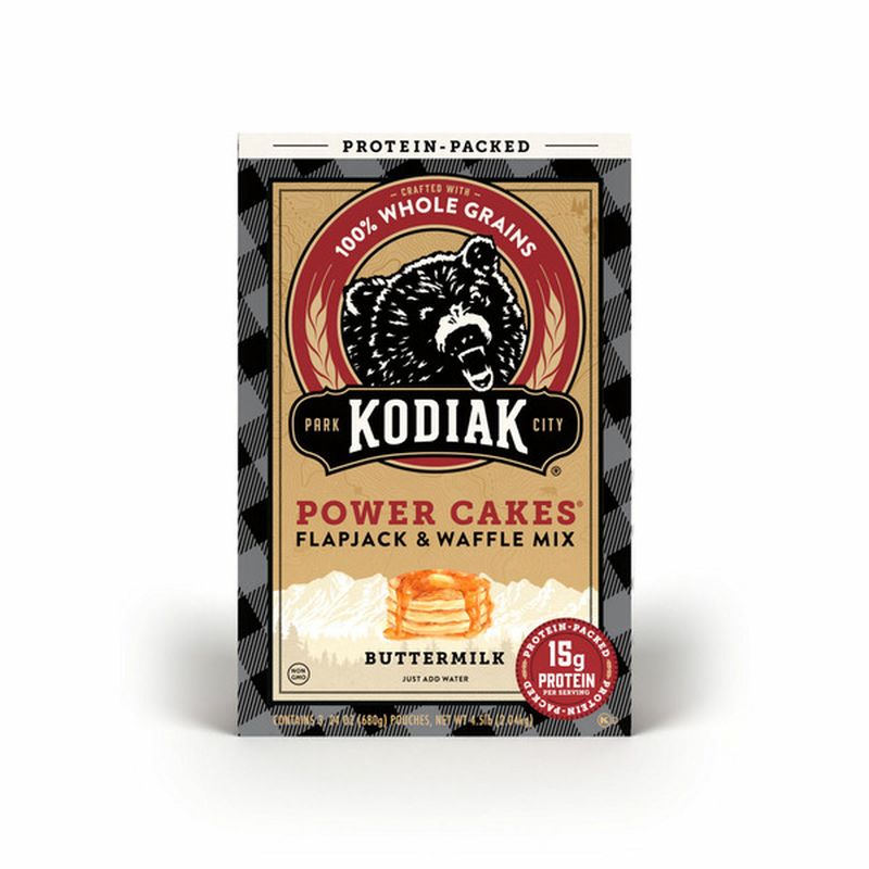 Kodiak Power Cakes Flapjack & Waffle Mix, Buttermilk Wegmans