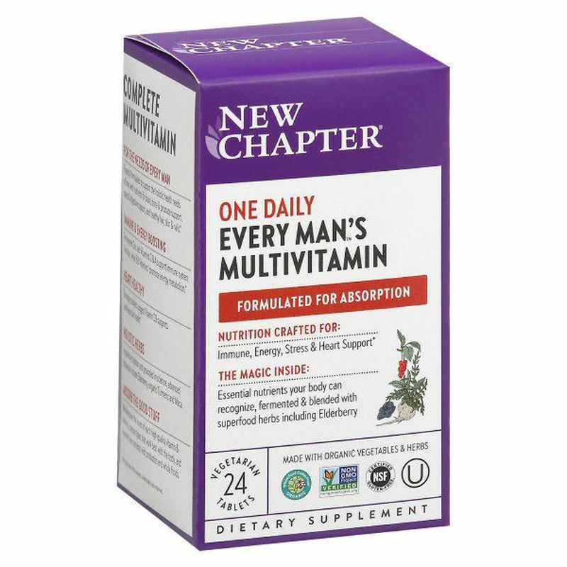 New Chapter Multivitamin, Every Man's, One Daily, Vegetarian Tablets