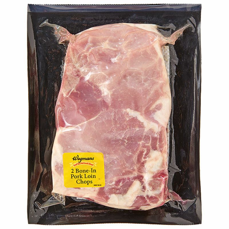 Wegmans BoneIn Pork Loin Chops Wegmans