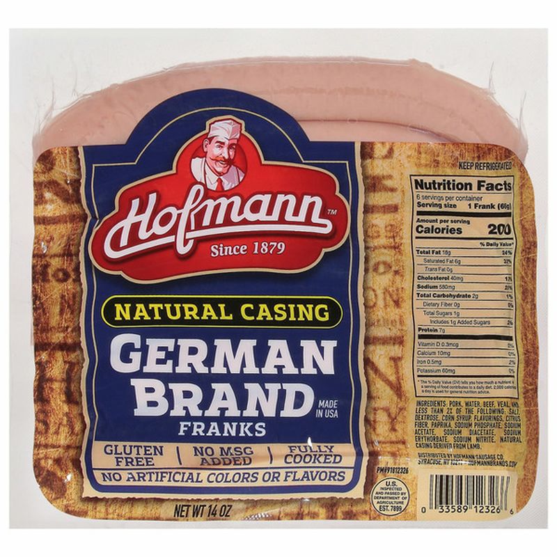 Hofmann Franks, German Brand, Natural Casing Wegmans
