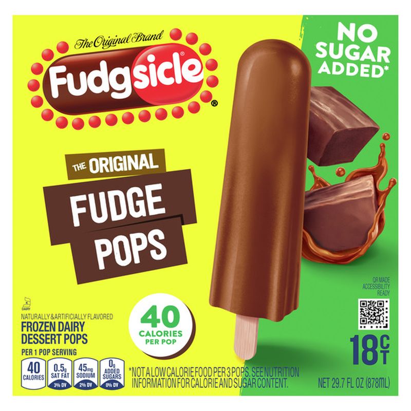 Popsicle Fudgsicle Original Fudge Pops No Sugar Added Wegmans