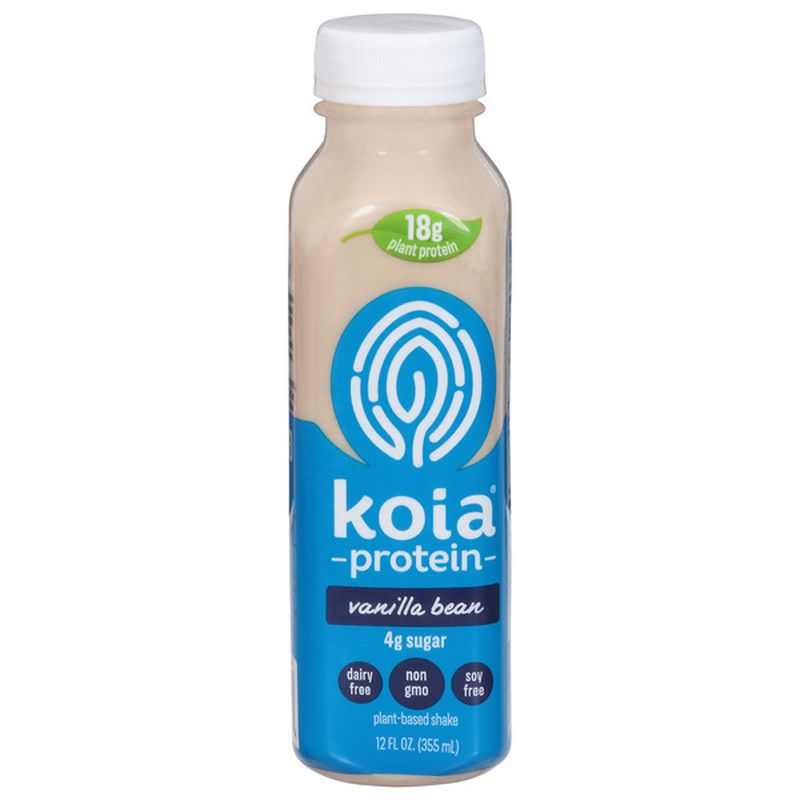 Koia Shake, PlantBased, Protein, Vanilla Bean Wegmans
