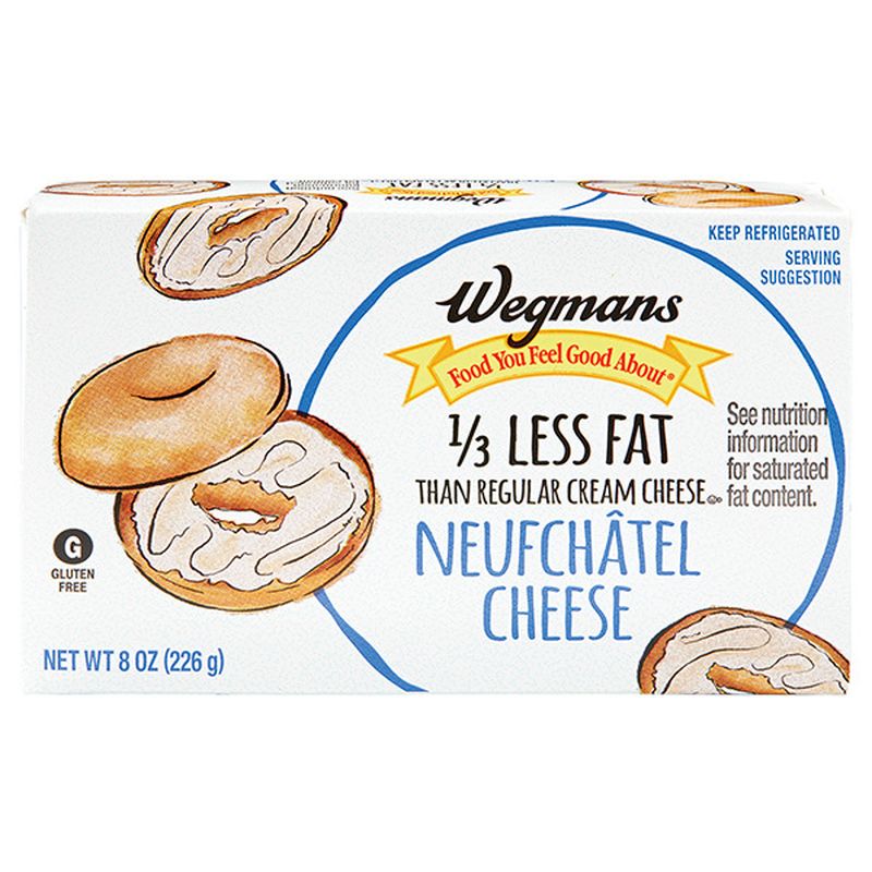 Wegmans Cream Cheese, Bar, Neufchatel Wegmans